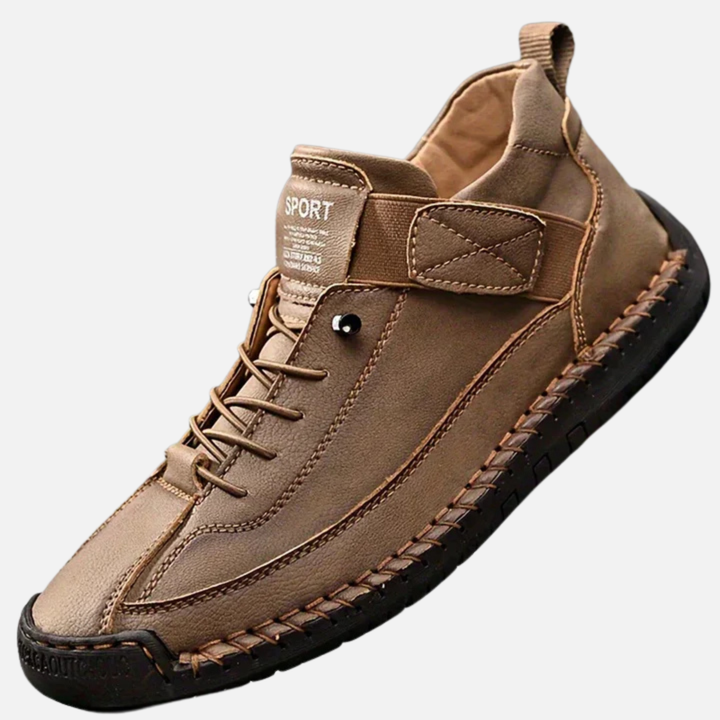 Lene | Lave Sneakers med Snøre og Velcrorem
