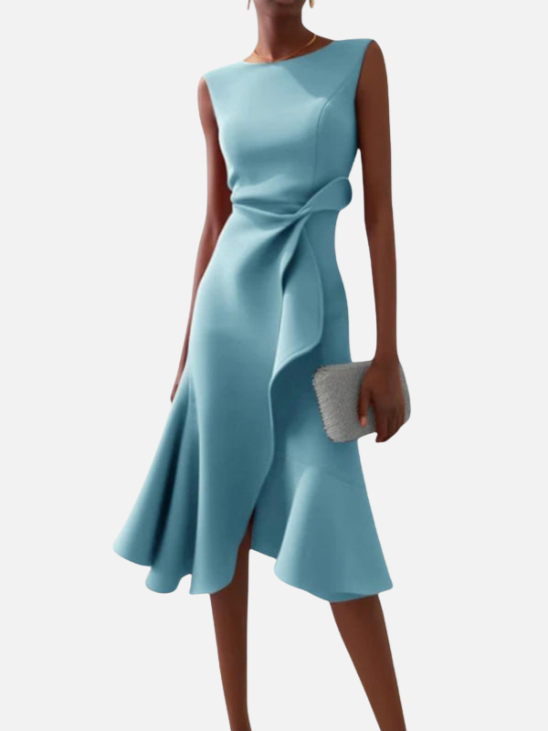 Anna | Elegant Figursyet Festkjole i Midi