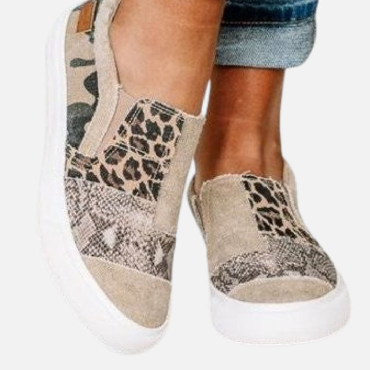 Susanne | Slip-on Sneakers med Dyreprint
