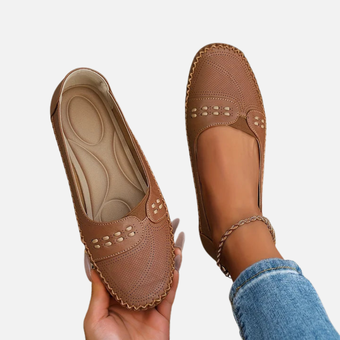 Karen | Bekvemme Slip-on Loafers, Flade Sko
