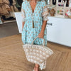 Mana | Chic Floral V-Hals Kjole