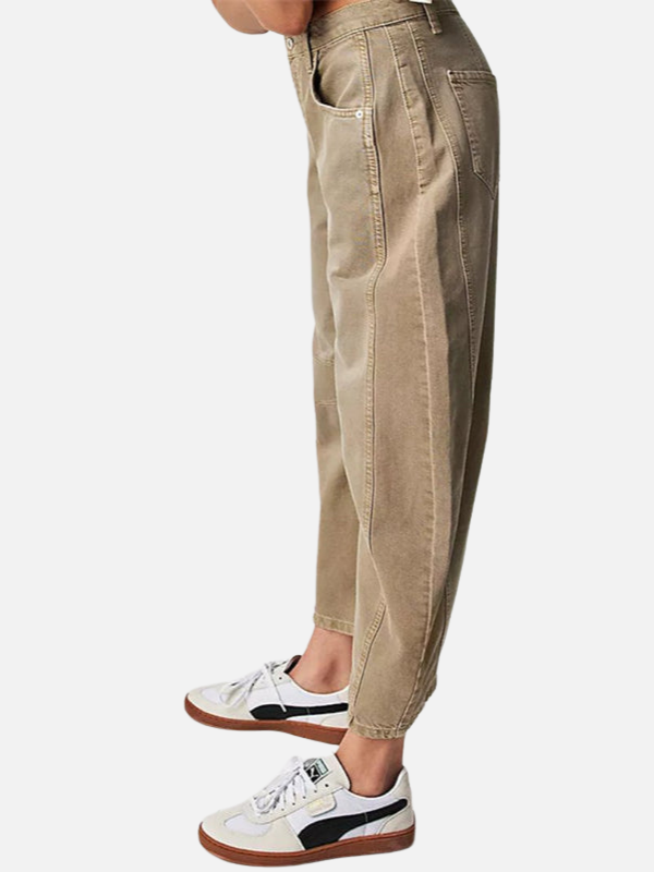 Anna | Barrel Jeans med Rund Pasform til Dame