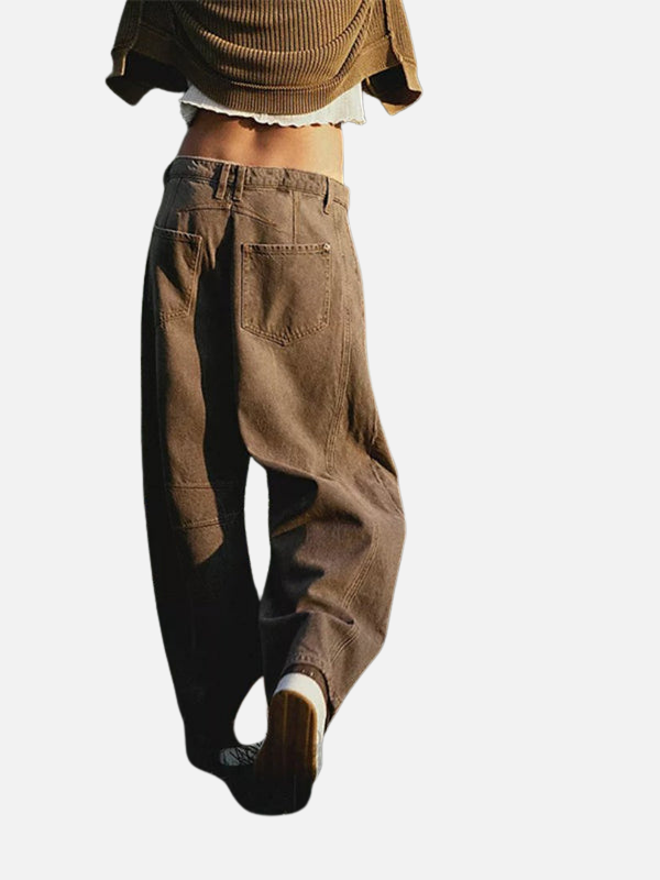 Anna | Barrel Jeans med Rund Pasform til Dame