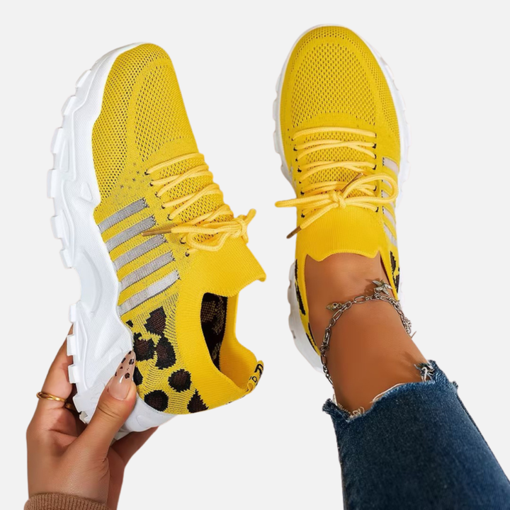 Lene | Chunky Sneakers med Snøre og Plateau