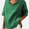 Mette | Oversized Hættebluse med V-Hals