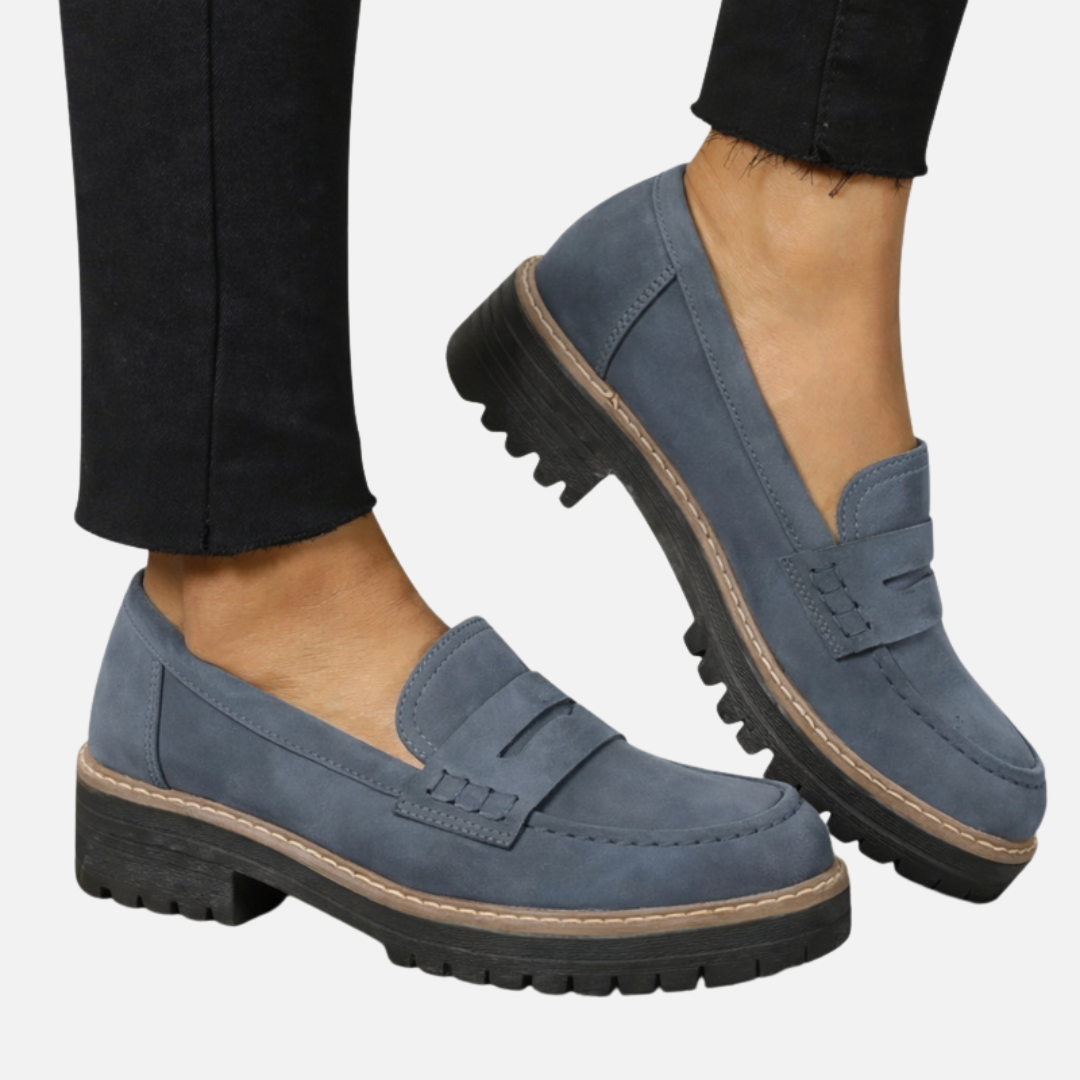 Mette | Chunky Penny Loafers til Dame, Klassisk