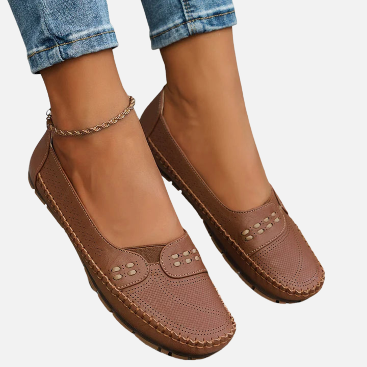 Karen | Bekvemme Slip-on Loafers, Flade Sko