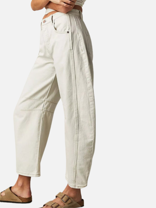 Anna | Barrel Jeans med Rund Pasform til Dame