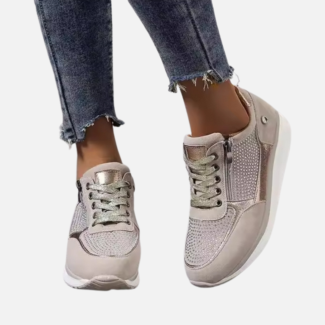Camilla | Damesneakers med Lynlås og Snøre