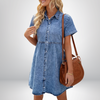 Xanthe™ | Hverdags Denim Kjole