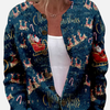 Anna | Kort Strikcardigan i Farverig Strik