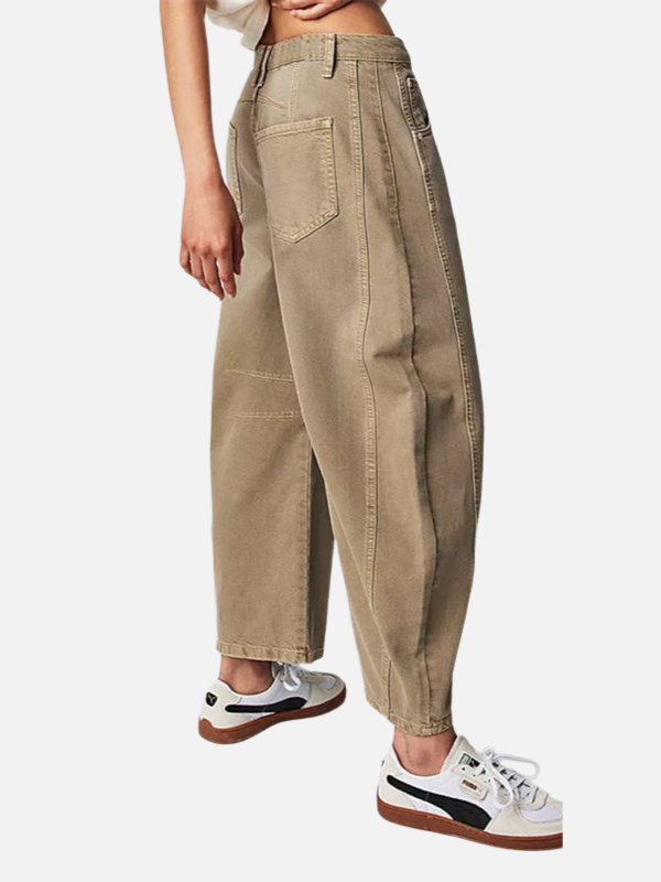 Anna | Barrel Jeans med Rund Pasform til Dame