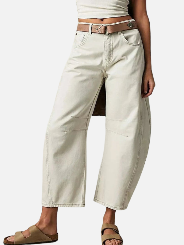 Anna | Barrel Jeans med Rund Pasform til Dame