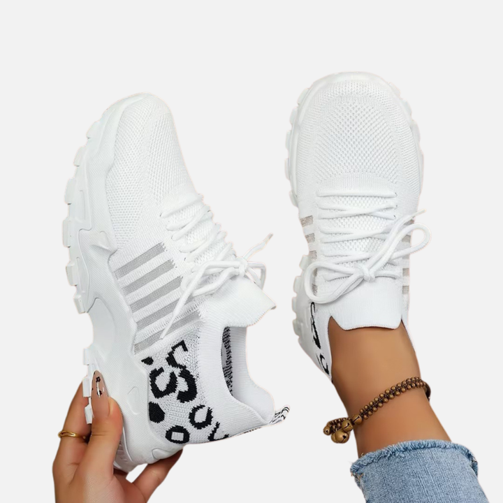 Lene | Chunky Sneakers med Snøre og Plateau