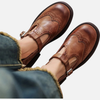 Ida | Mary Jane Brogues med Spænde, Vintage