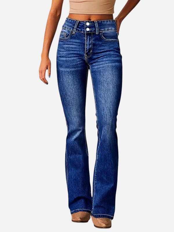 Pia | Bootcut Jeans med Høj Talje til Dame