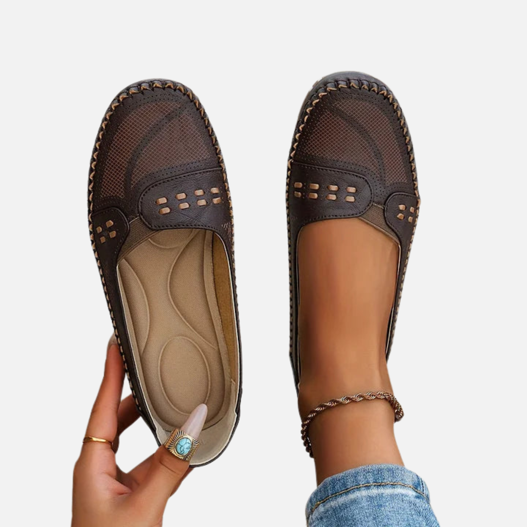 Karen | Bekvemme Slip-on Loafers, Flade Sko