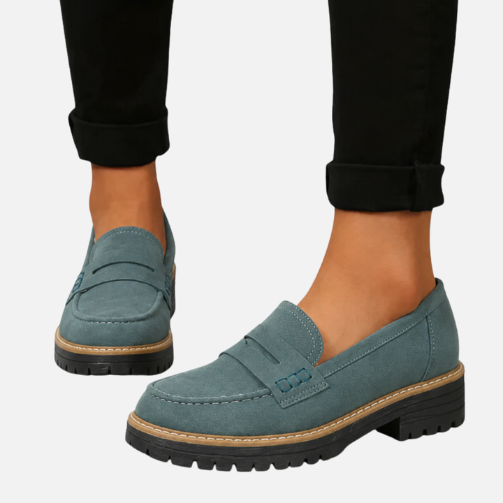 Mette | Chunky Penny Loafers til Dame, Klassisk