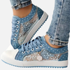 Anne | Canvas Sneakers med Blonde og Snøre