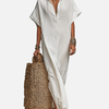 Susanne | Oversize Skjortekjole, Maxi Strandkjole