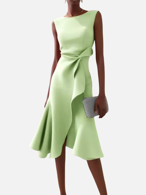 Anna | Elegant Figursyet Festkjole i Midi