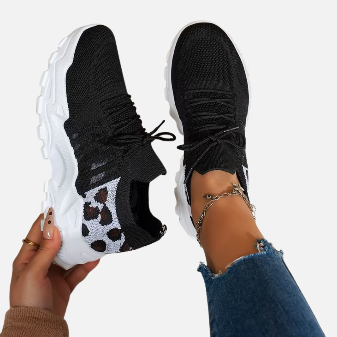 Lene | Chunky Sneakers med Snøre og Plateau