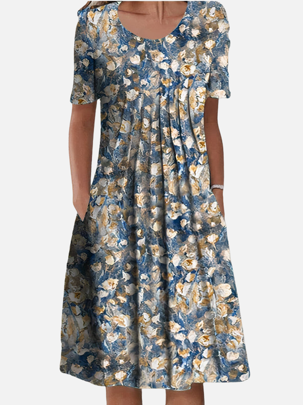 Susanne | Blomstret Midikjole, Sommerkjole