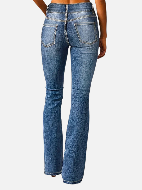 Pia | Bootcut Jeans med Høj Talje til Dame