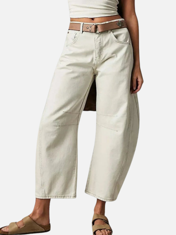 Anna | Barrel Jeans med Rund Pasform til Dame