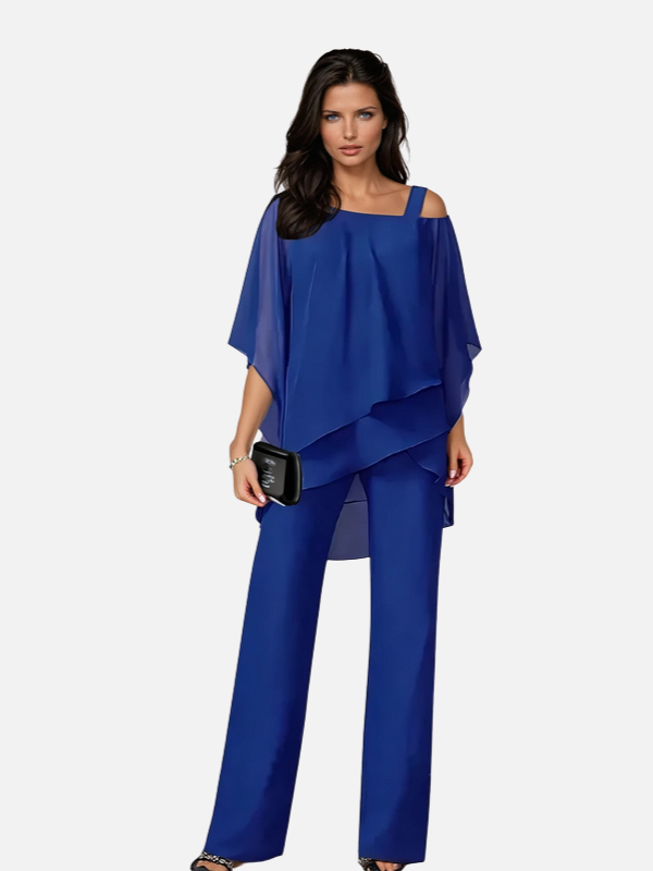 Anna | Elegant Cold-Shoulder Sæt med Bukser