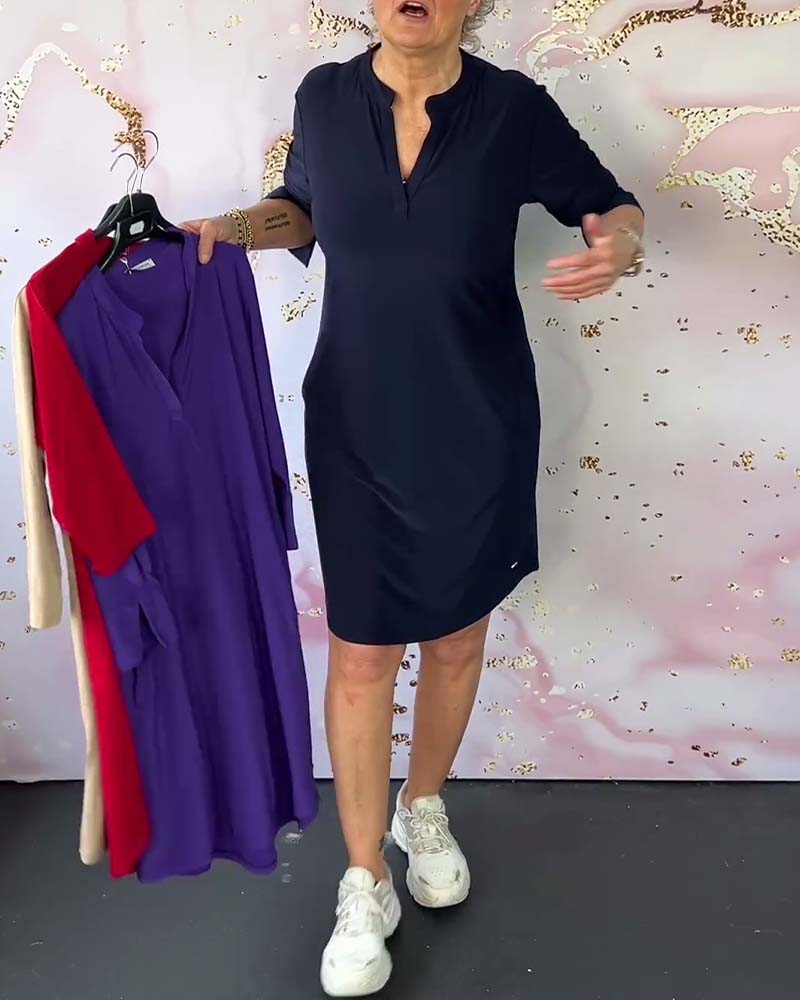 Hanne | Elegant V-Hals Kjole