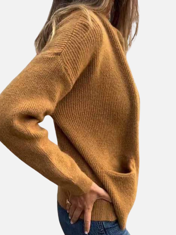 Karen | Strikcardigan med Lynlås og Lommer