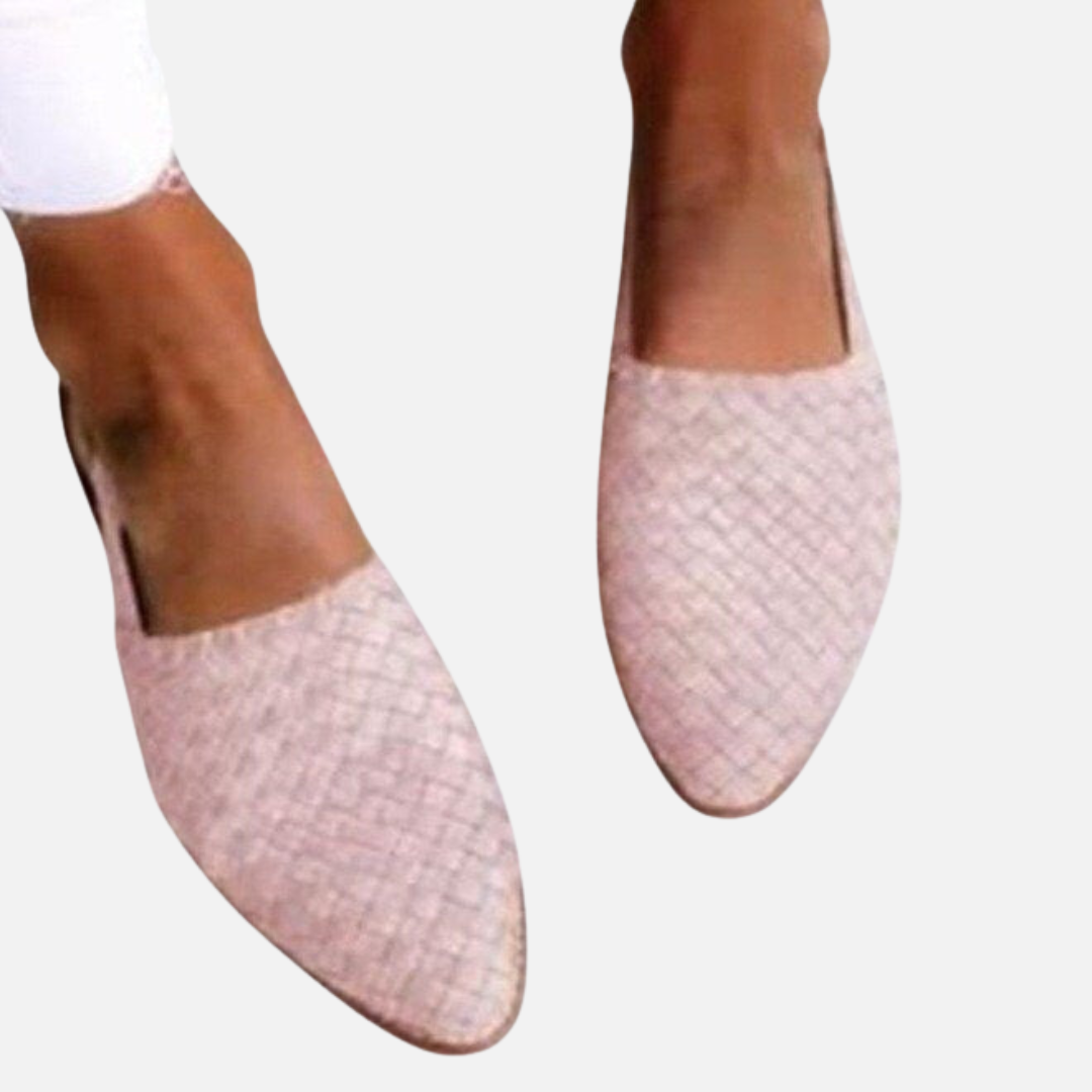 Mette | Spidse Flettede Mules, Flade