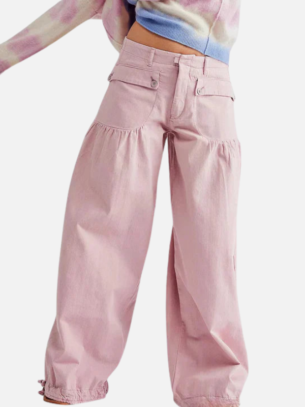 Anna | Løse Jeans med Elastik i Anklerne