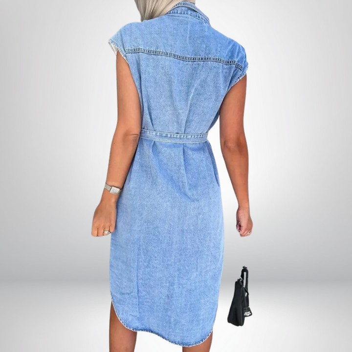 Zara™ | Hverdags Chic Denim Kjole