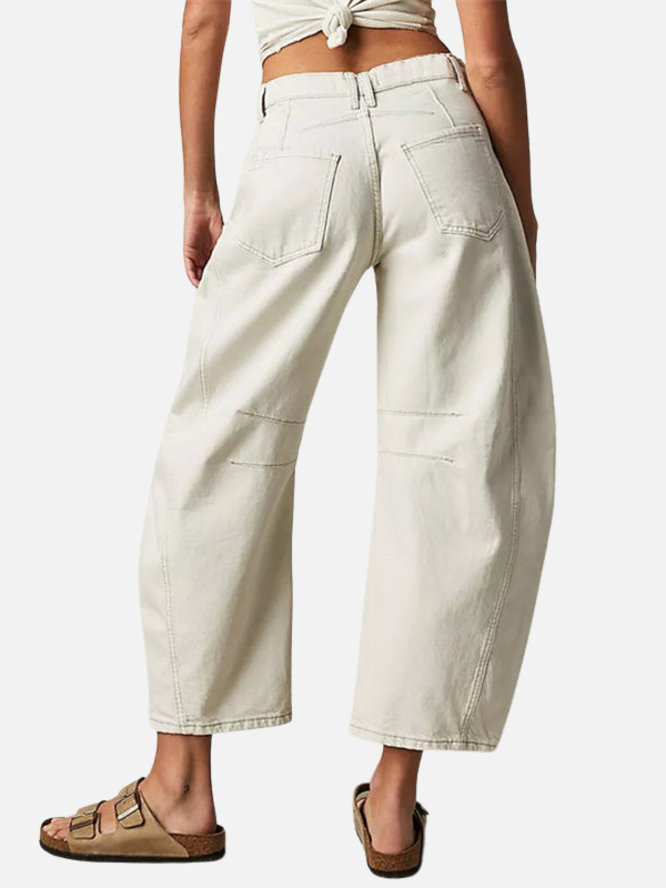 Anna | Barrel Jeans med Rund Pasform til Dame