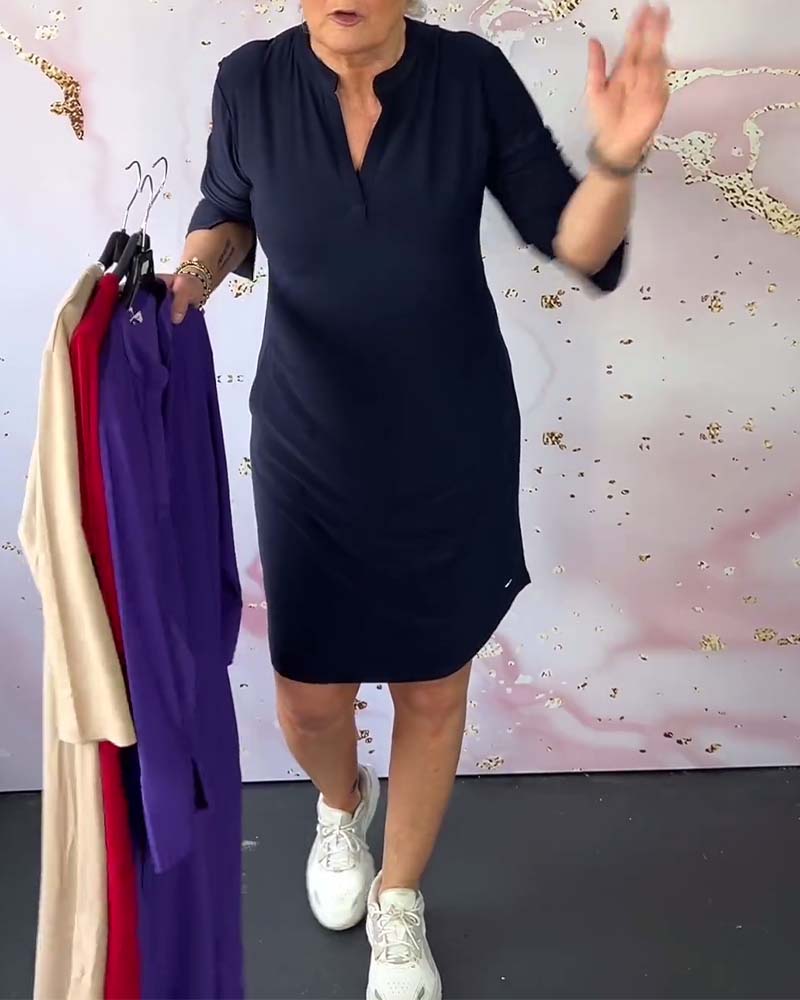 Hanne | Elegant V-Hals Kjole