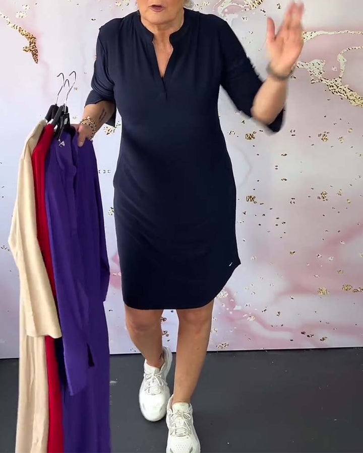 Hanne | Elegant V-Hals Kjole