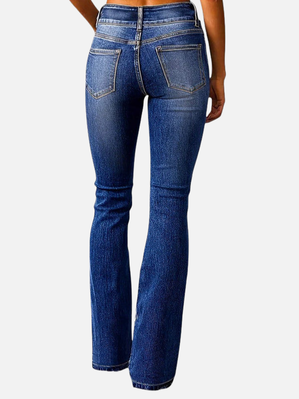 Pia | Bootcut Jeans med Høj Talje til Dame