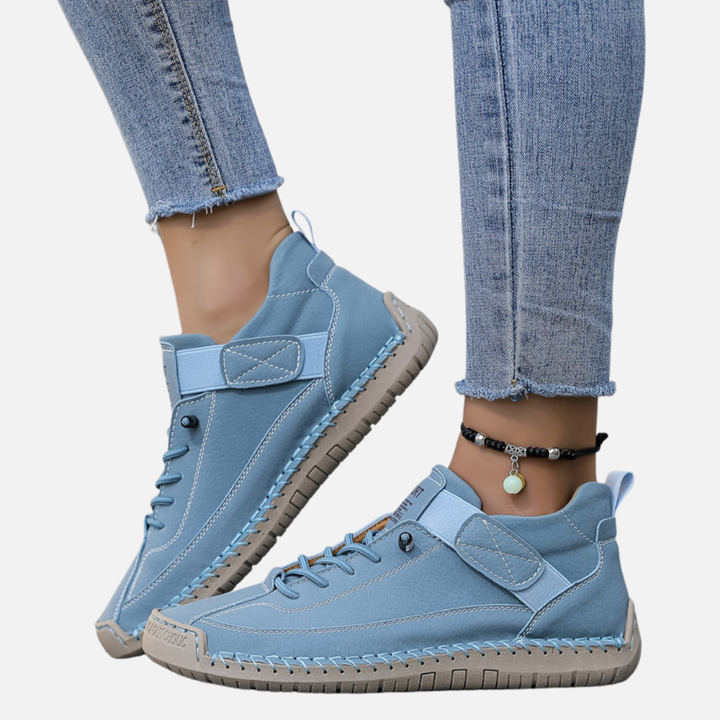 Anne | Håndsyede Høje Komfort Sneakers, Snøre