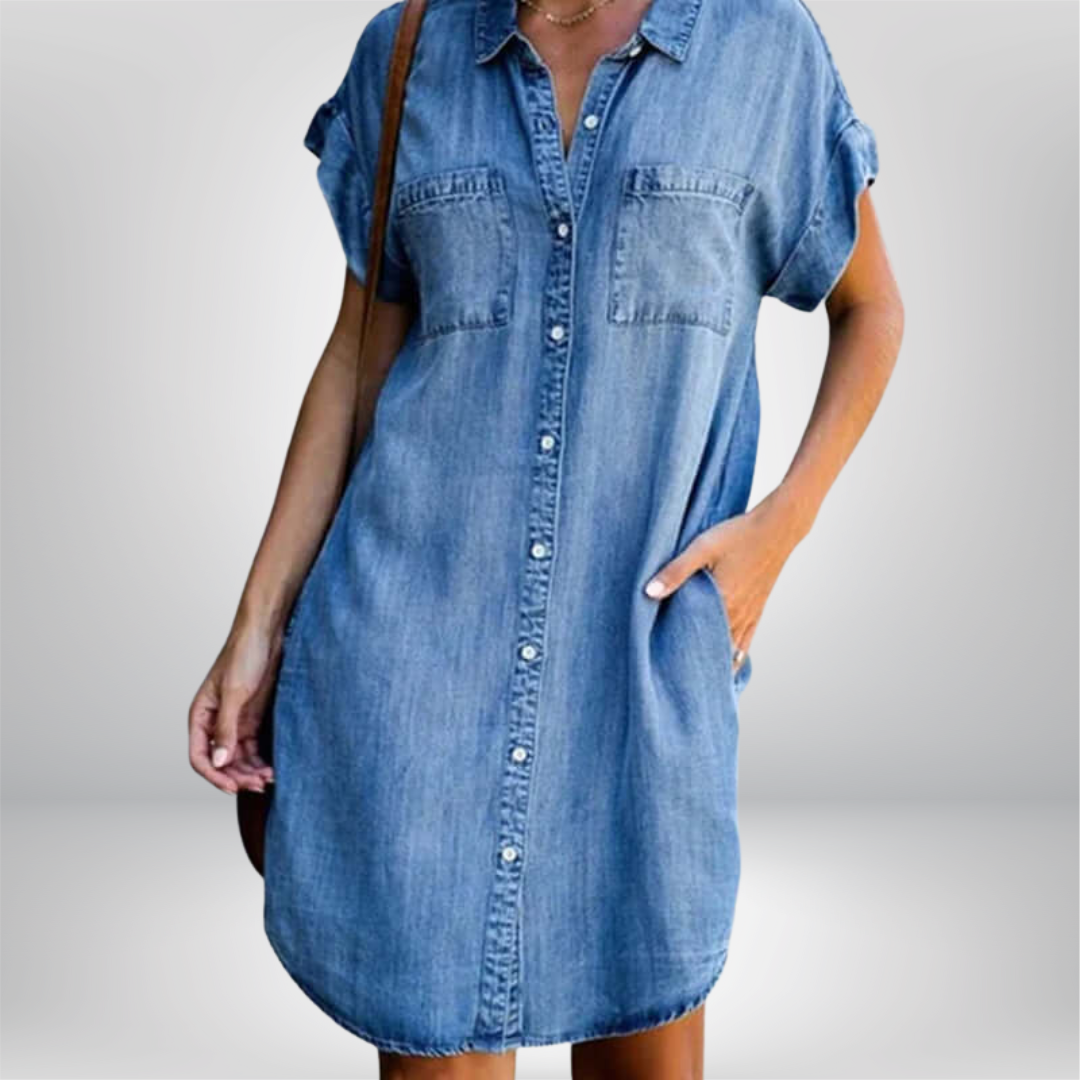 Arden™ | Casual Denim Kjole