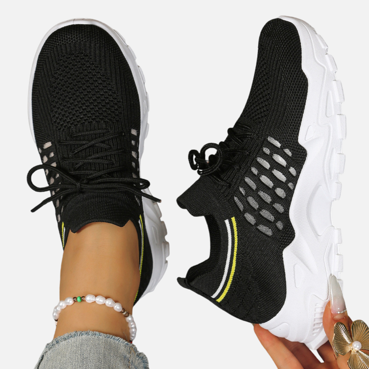 Lene | Chunky Sneakers med Snøre og Plateau