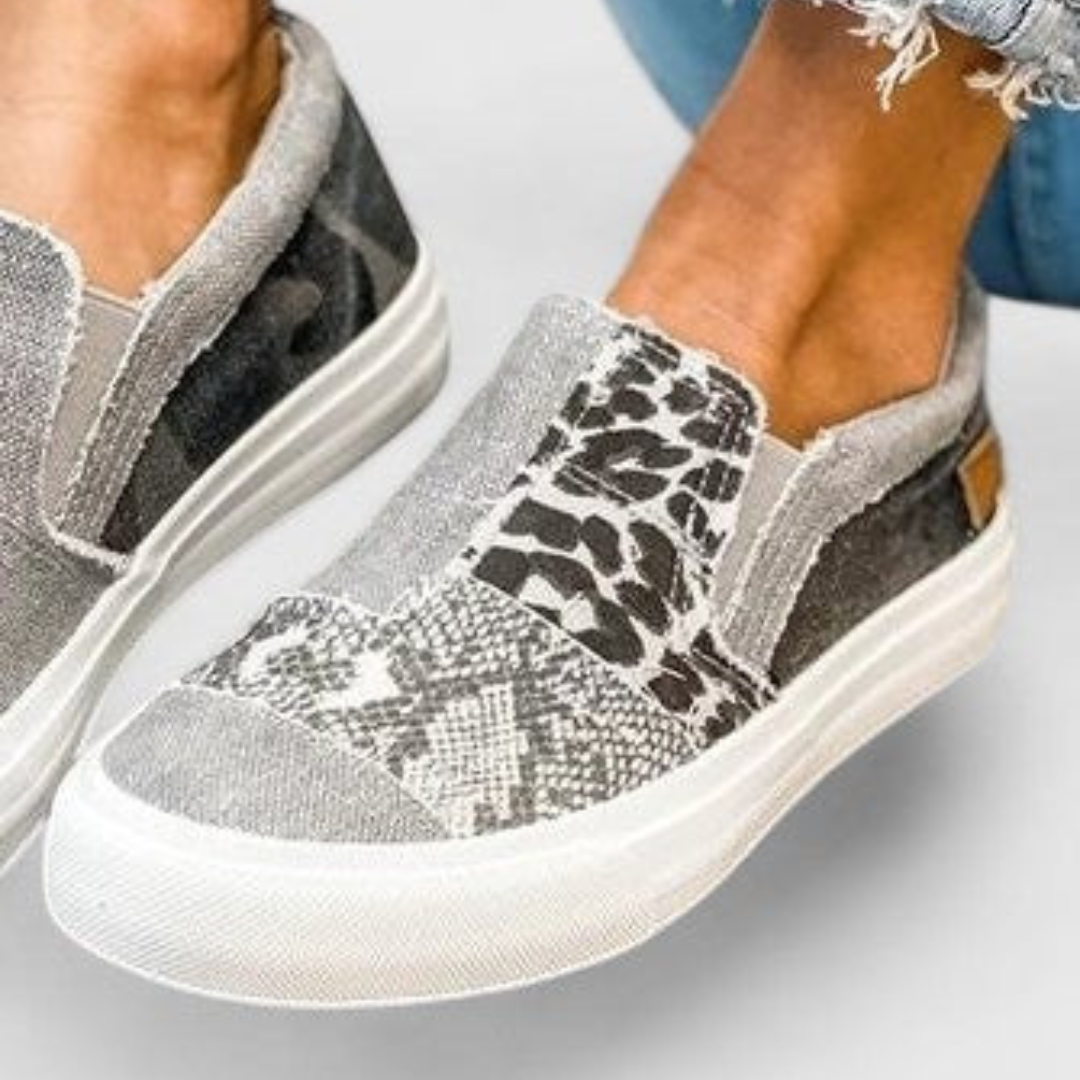 Susanne | Slip-on Sneakers med Dyreprint