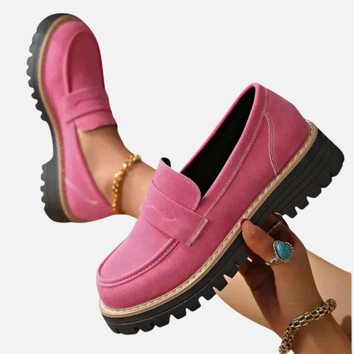 Mette | Chunky Penny Loafers til Dame, Klassisk