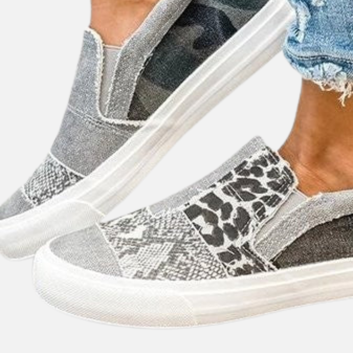 Susanne | Slip-on Sneakers med Dyreprint