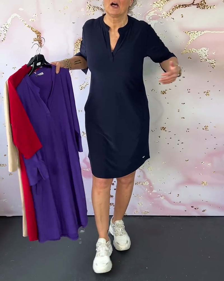 Hanne | Elegant V-Hals Kjole