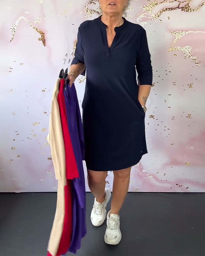 Hanne | Elegant V-Hals Kjole