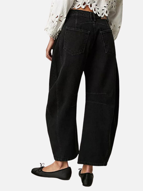 Anna | Barrel Jeans med Rund Pasform til Dame