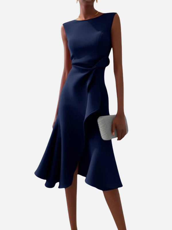 Anna | Elegant Figursyet Festkjole i Midi