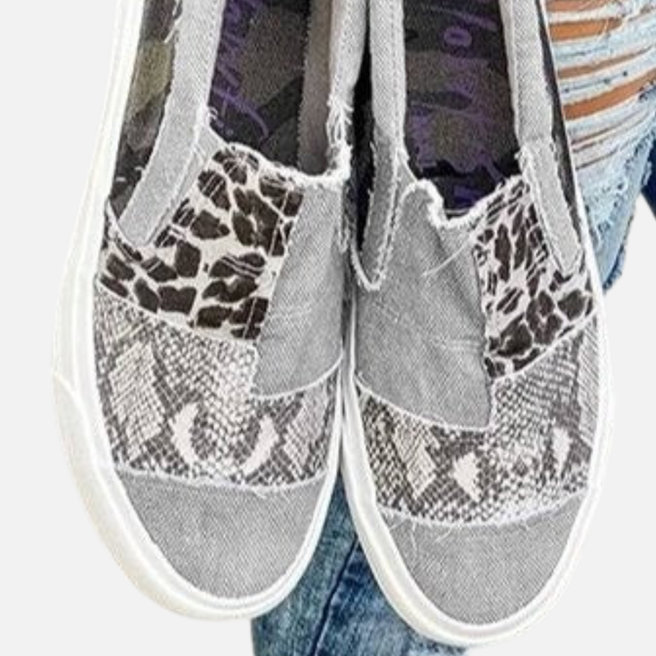 Susanne | Slip-on Sneakers med Dyreprint